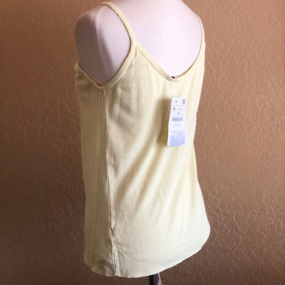 Zara Trafaluc Women’s Yellow Tank Top Size S M - Picture 3 of 7